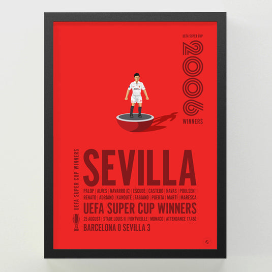 Sevilla UEFA Super Cup Winners 2006 Print