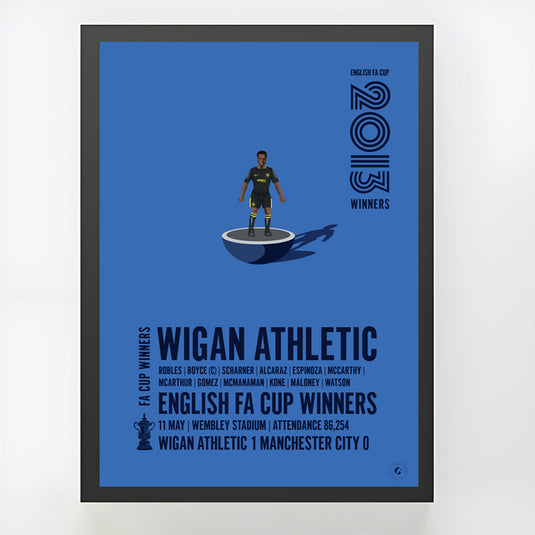 Wigan Athletic 2013 FA Cup Winners Poster