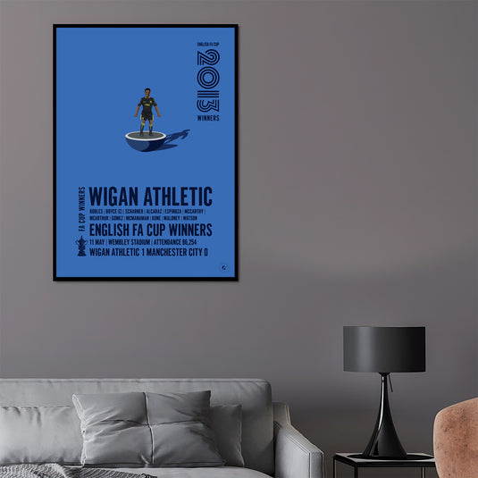 Wigan Athletic 2013 FA Cup Winners Poster