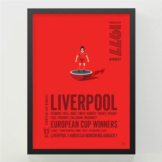 Liverpool European Cup Winners 1977 Print