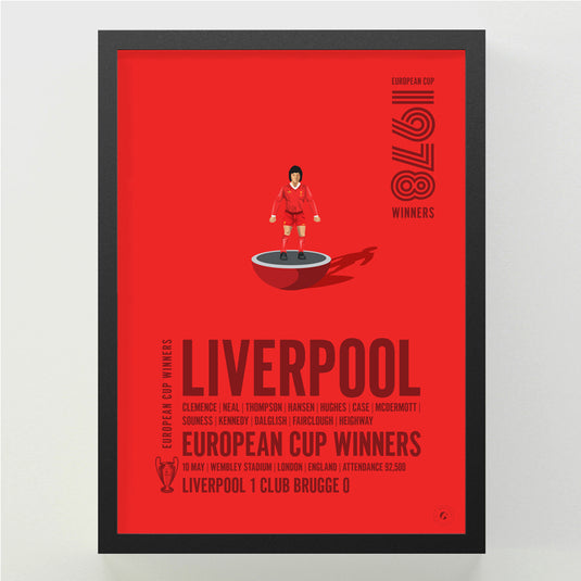 Vainqueurs de la Coupe d'Europe de Liverpool 1978 Poster