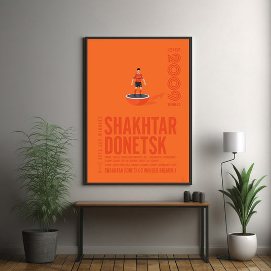 Affiche des vainqueurs de la Coupe UEFA 2009 du Shakhtar Donetsk