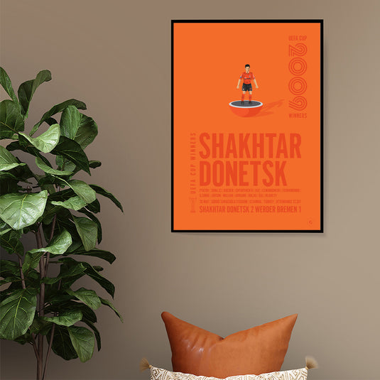 Shakhtar Donetsk UEFA Cup Winners 2009 Print