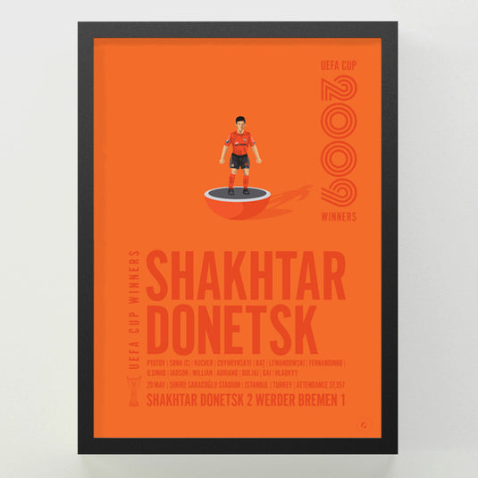 Shakhtar Donetsk 2009 UEFA Cup Winners Poster