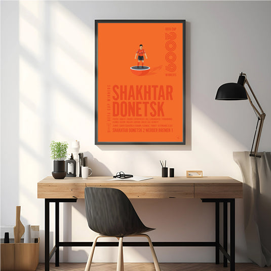 Affiche des vainqueurs de la Coupe UEFA 2009 du Shakhtar Donetsk