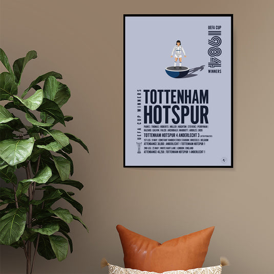 Tottenham Hotspur, vainqueur de la Coupe UEFA 1984 Poster