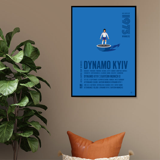 Dynamo Kyiv 1975 UEFA Super Cup Winners Poster