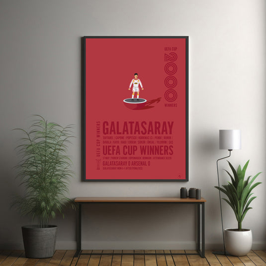 Affiche des vainqueurs de la Coupe UEFA de Galatasaray 2000