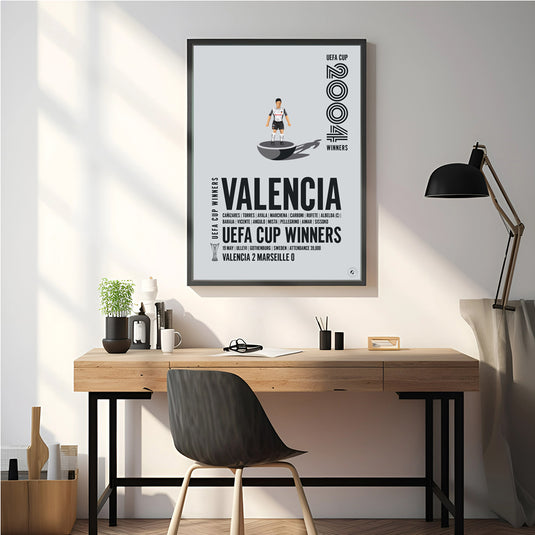 Valencia UEFA Cup Winners 2004 Print