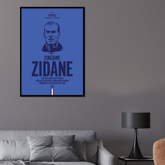 Zinedine Zidane Head Poster