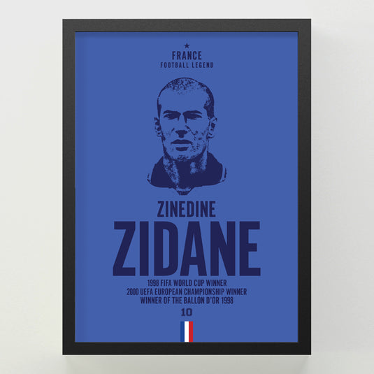 Zinedine Zidane Head Poster