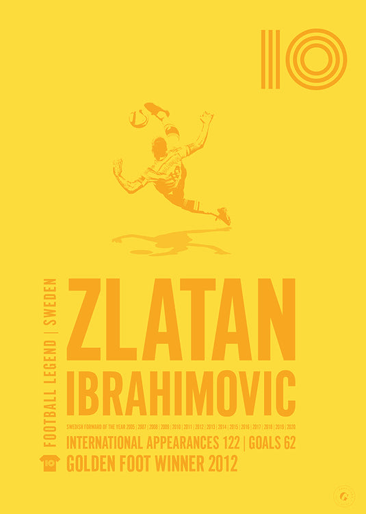 Zlatan Ibrahimovic Sweden Legend Print