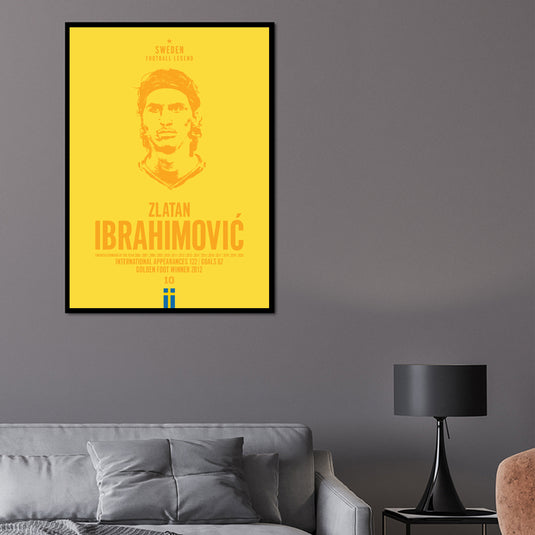 Tête de Zlatan Ibrahimovic Poster