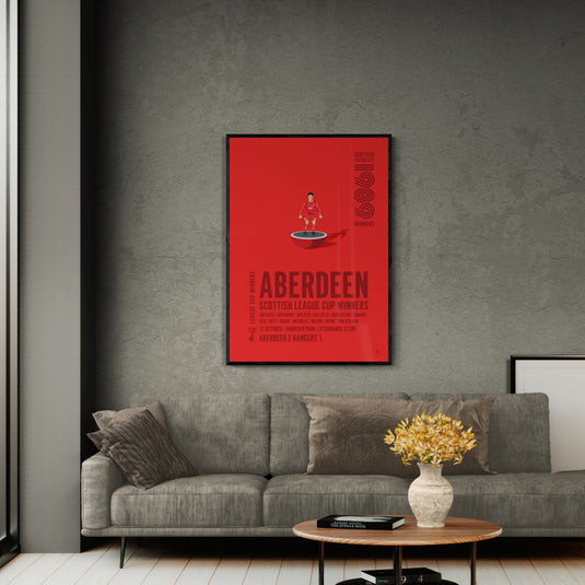 Aberdeen Scottish League Cup Winners 1989 Print