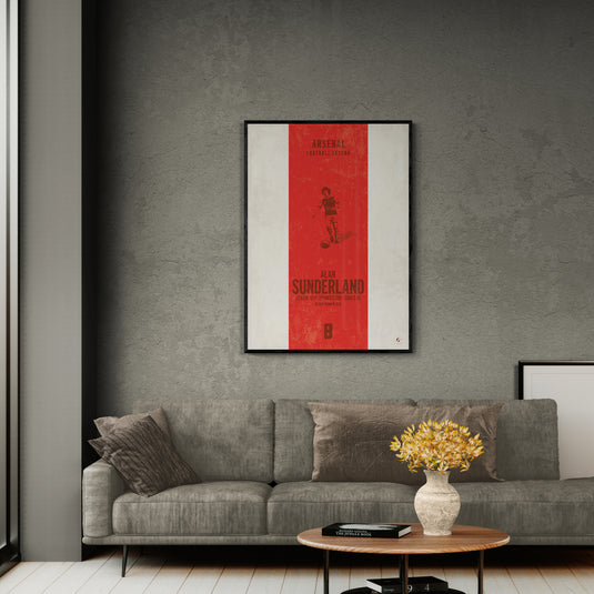 Alan Sunderland Arsenal Heritage Stripes Print