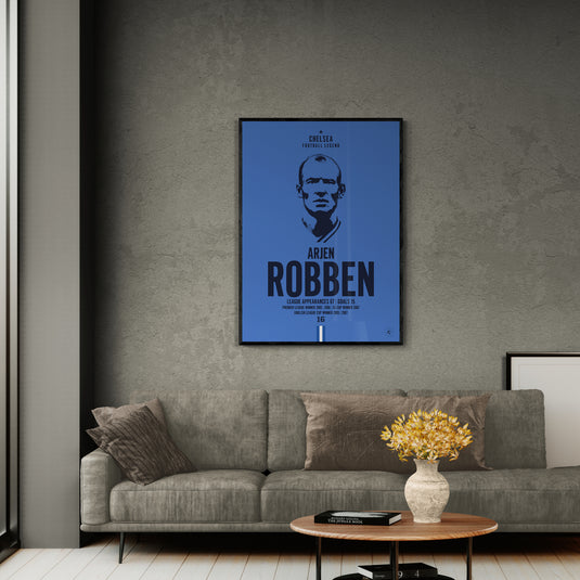 Arjen Robben Chelsea Football Legend Iconic Portrait Print