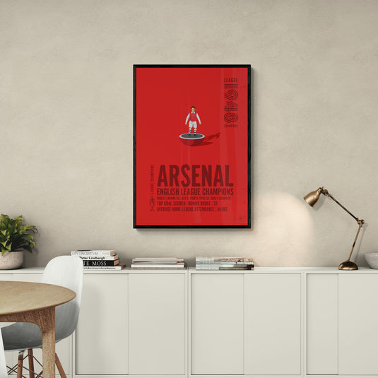 Póster Arsenal 1948 Campeones de la Liga Inglesa