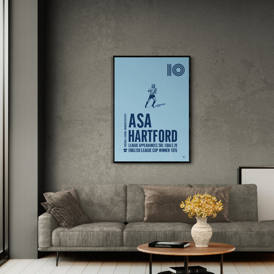Asa Hartford Manchester City Legend Print