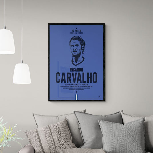 Ricardo Carvalho FC Porto Legend Iconic Portrait Print