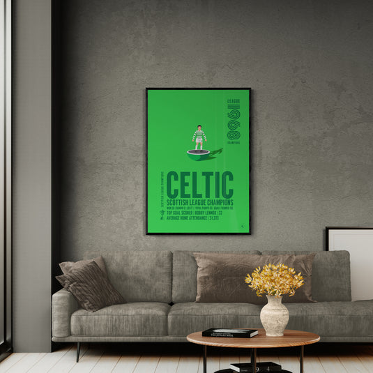 Campeones de la Liga Escocesa Celtic 1968 Póster