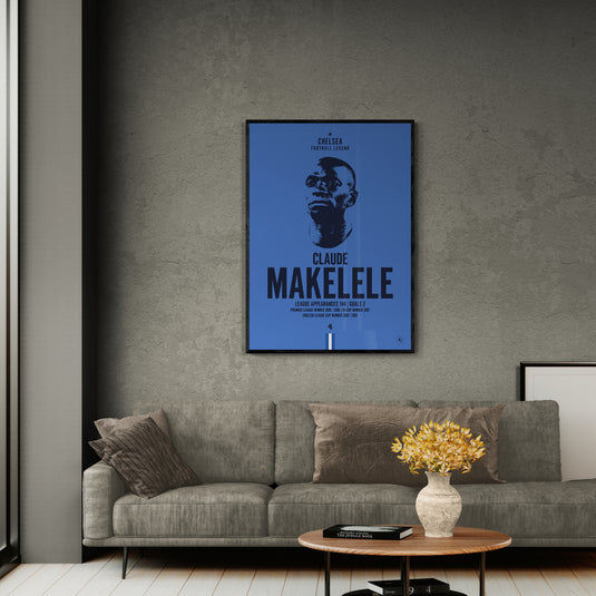 Claude Makelele Chelsea Football Legend Iconic Portrait Print