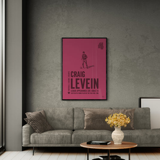 Craig Levein Heart of Midlothian Legend Print