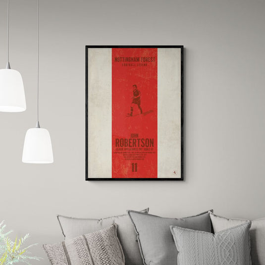 John Robertson Nottingham Forest Heritage Stripes Print