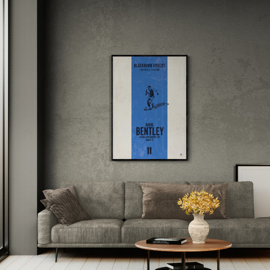 David Bentley Blackburn Rovers Heritage Stripes Print