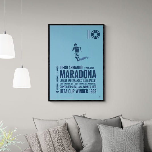 Diego Maradona SSC Napoli Legend Print
