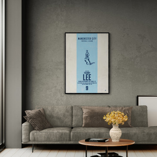 Francis Lee Manchester City Heritage Stripes Print