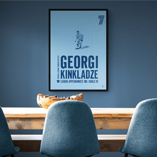 Georgi Kinkladze Manchester City Legend Print
