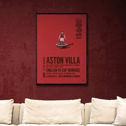 Aston Villa FA Cup Winners 1895 Print