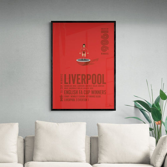 Liverpool FA Cup Winners 1986 Print