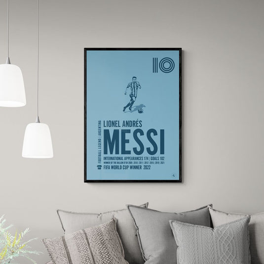 Lionel Messi Argentina Legend Print