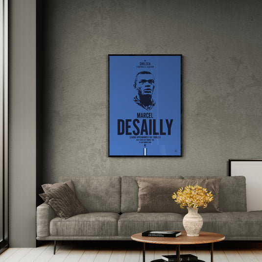 Marcel Desailly Chelsea Football Legend Iconic Portrait Print