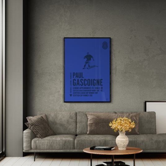Paul Gascoigne Rangers Legend Print