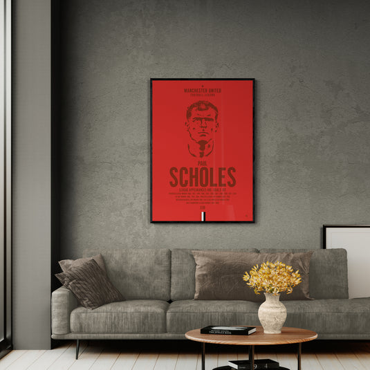 Póster de cabeza de Paul Scholes - Manchester United