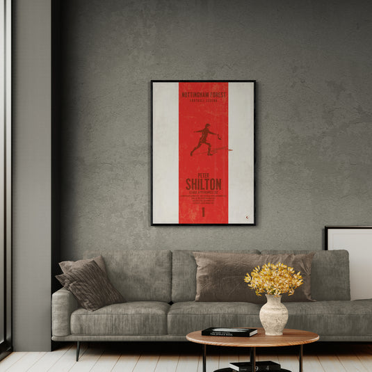 Peter Shilton Nottingham Forest Heritage Stripes Print