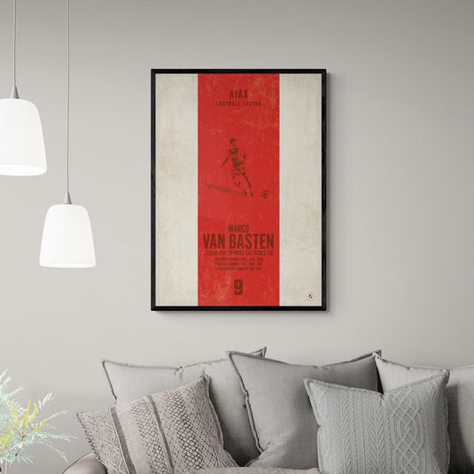Marco Van Basten Ajax Heritage Stripes Print
