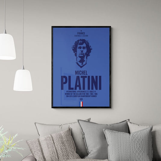 Cabeza de Michel Platini Póster